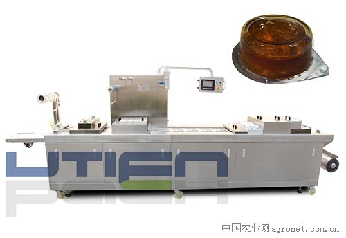 供应浙江佑天元蜂蜜全自动热成型气调包装机DZL-420Y