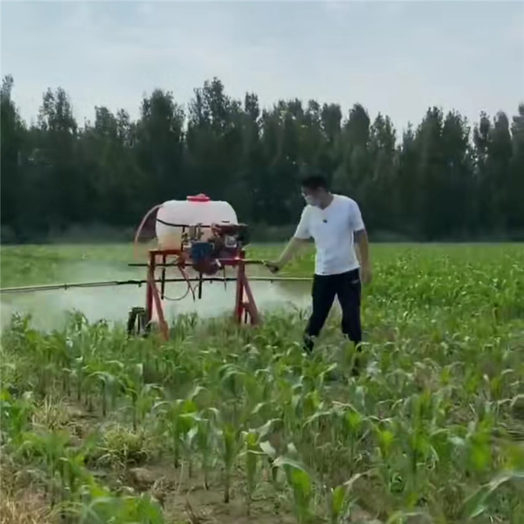 小型手扶打药机蔬菜大棚喷雾器自走式宽幅折叠喷药机