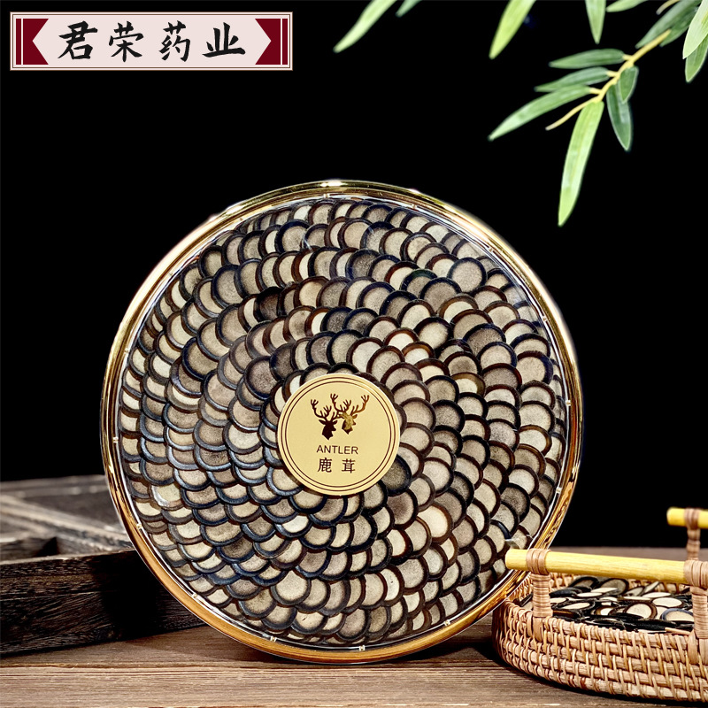 君荣药业 鹿茸片 鹿茸半蜡片礼盒250g鹿茸片中药材散装全蜡片批发