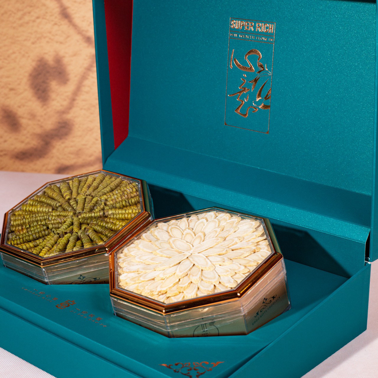 石斛礼盒 铁皮石斛西洋参双拼滋补礼盒批发高端中秋礼品全国代发