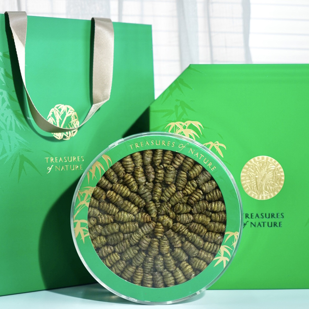 君荣药业 浙江1.1四年生铁皮石斛枫斗礼盒 霍山新鲜石斛干条批发