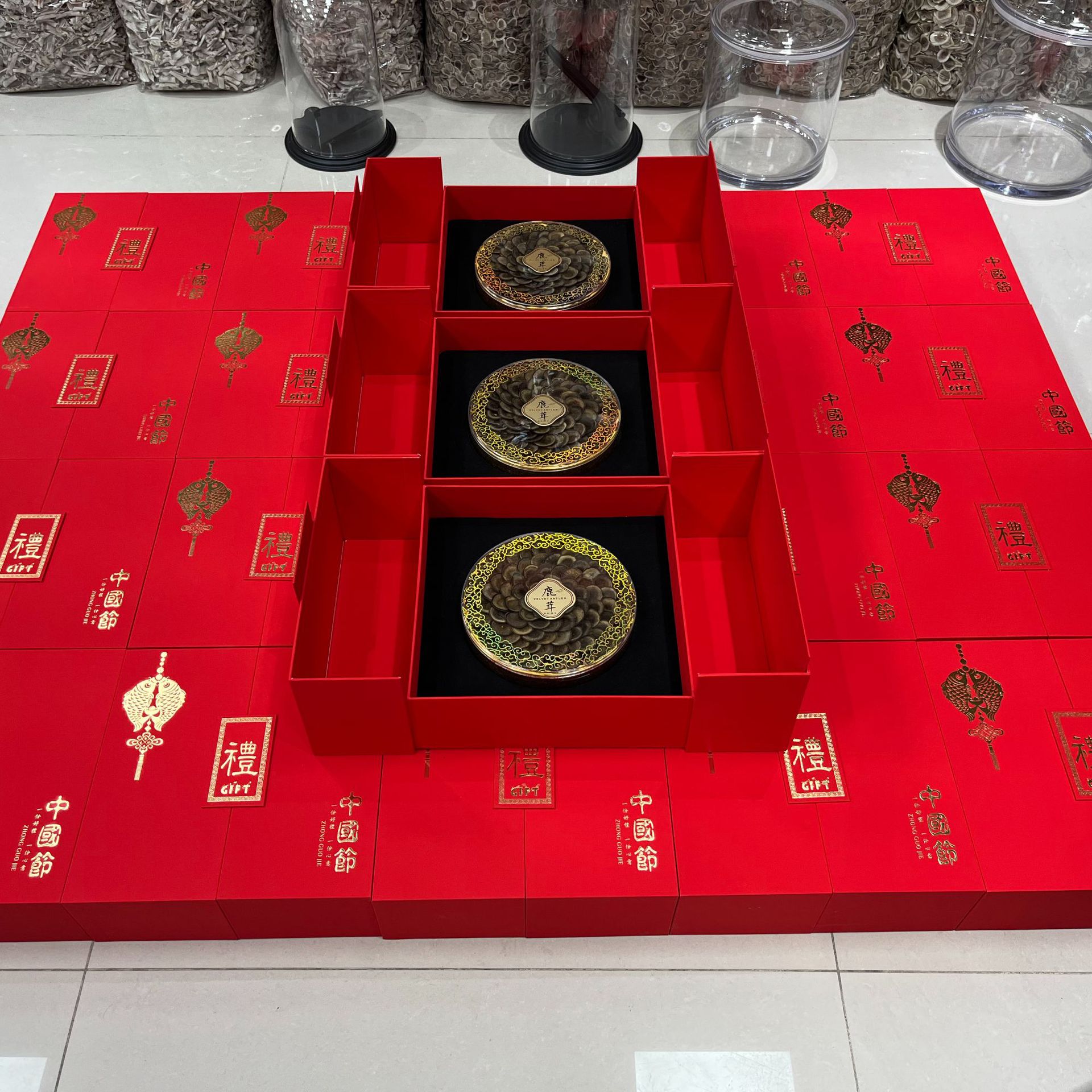 君荣药业 鹿茸片礼盒装 鹿茸批发东北特产泡酒药材企业送礼补品