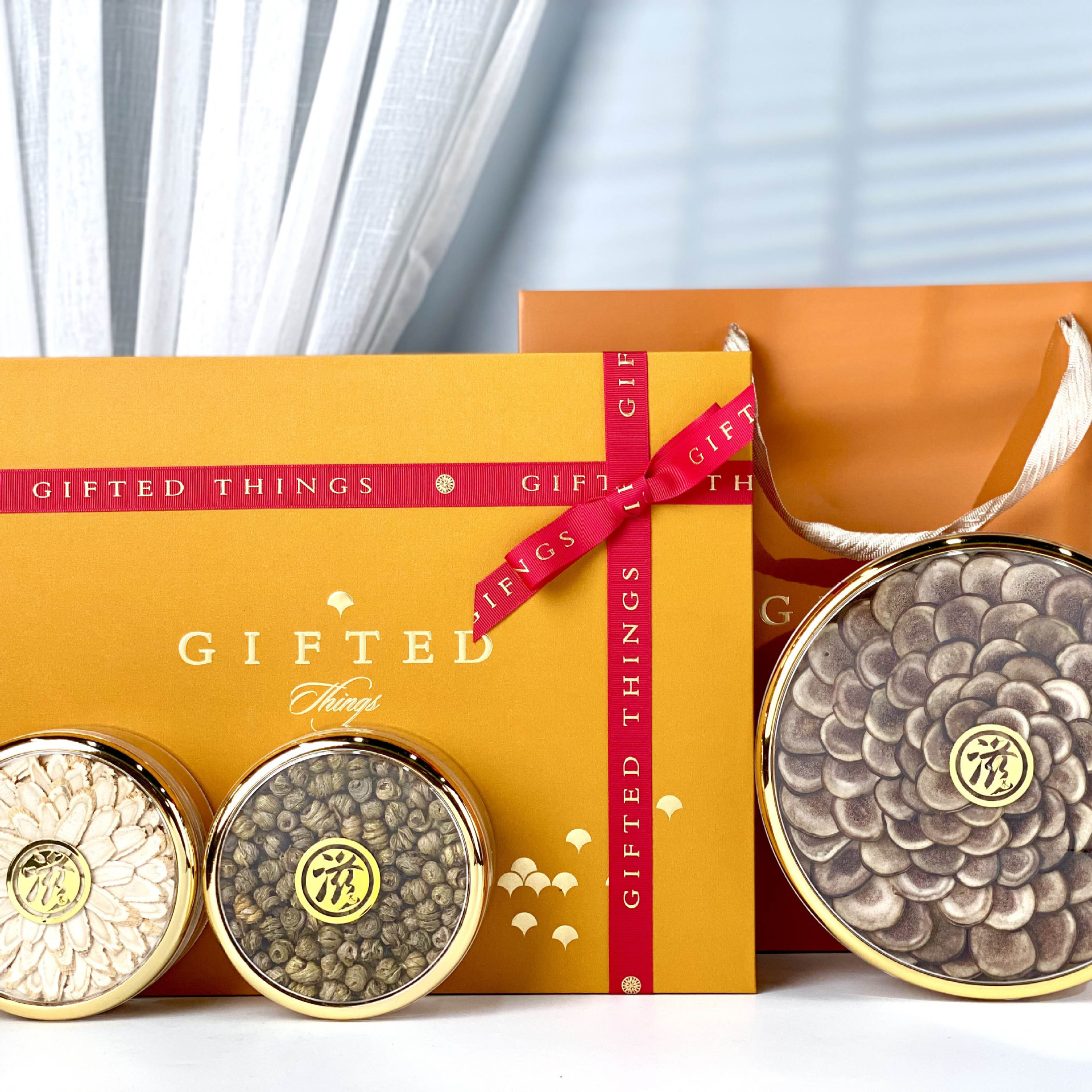 鹿茸片 西洋参礼盒 铁皮石斛黄金杏叶三拼滋补干货礼品批发实体店