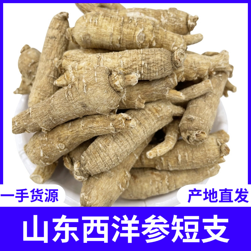 山东西洋参段短支整枝500g散装批发传统滋补品花旗参段可打粉