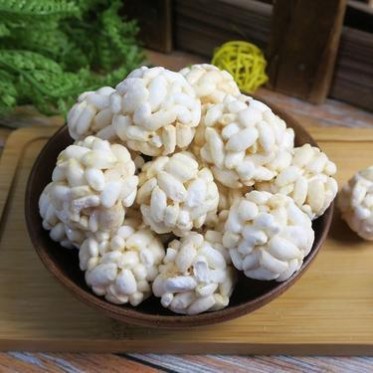 厂家批发 大米球休闲 大米花球大米花糖圆形 米花团传统爆米花糕