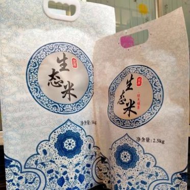 大米袋五公斤大米包装袋滨科包装10公斤大米手提真空袋