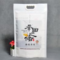 供应五常大米包装袋厂家定制塑料手提大米袋大米塑料手提袋