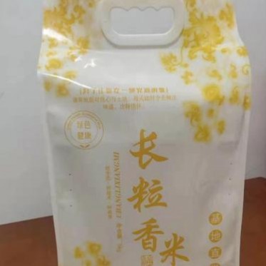 新款大米袋子10斤四边封  长粒香大米塑料袋批发 大米袋子印刷通用5公斤装  定做批发