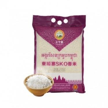 原装大米进口SKO手提真空大米5斤柬埔寨高得莱纯度90%大米
